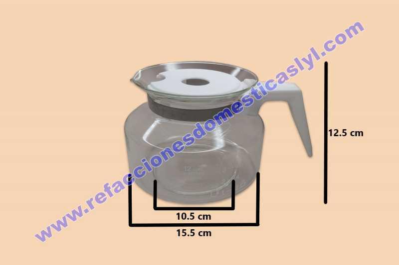 Jarra Cafetera Universal 12 Tazas Con Asa Y Tapa